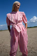 PHOENIX LINEN RANDOM DOT BABY PINK JUMPSUIT