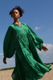 PANDORA RANDOM DOT EMERALD MIDI DRESS