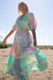 TWIGGY JANE MIXED CANDY TIE DYE MAXI DRESS