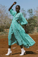 ALLURE MAXI DRESS GINGHAM EMERALD