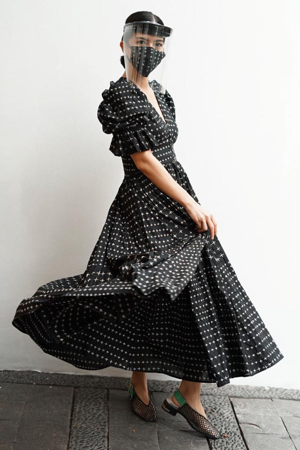XOLA DRESS CROSS NOIR