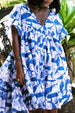 PIXIE BOO DRESS WHALE BLUE