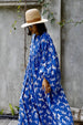 SARA SMITH DRESS ZEBRA INDIGO