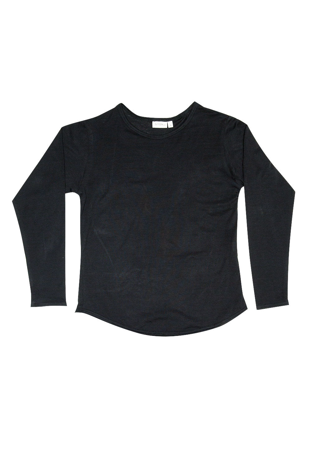L/S ORGANIC TEE CHARCOAL