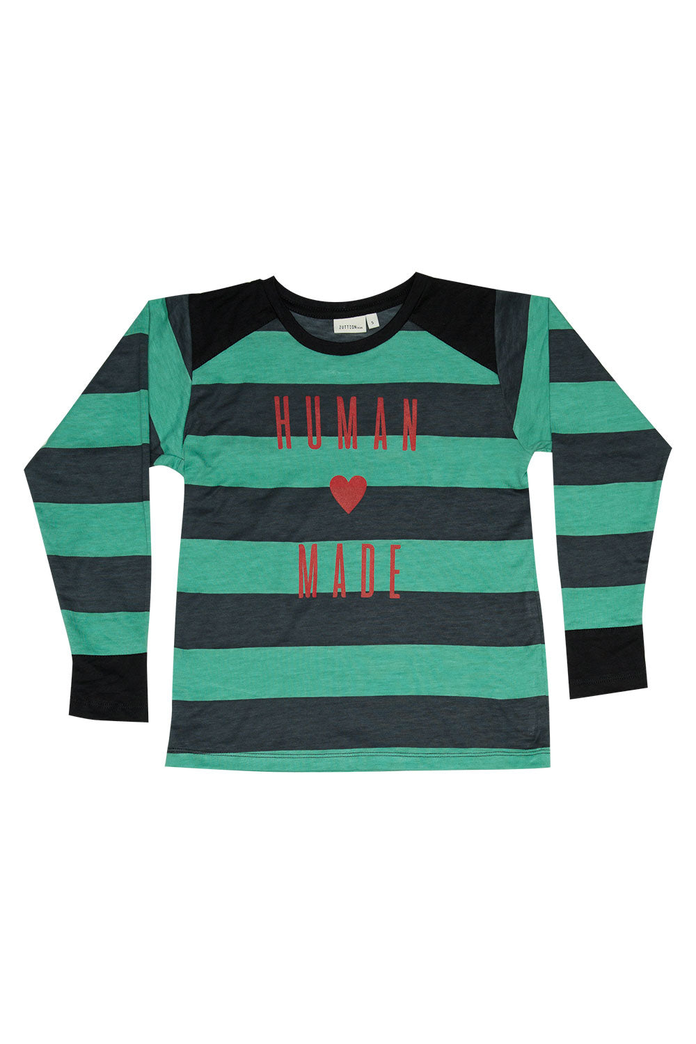HUMAN MADE L/S TEE ARMY/BLACK