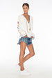 TSO-Nude Water Embroidery Top - Zuttion