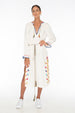 TSO-Nude Water Embroidery Long Tunic - Zuttion