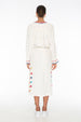 TSO-Nude Water Embroidery Long Tunic - Zuttion