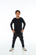 L/S ORGANIC TEE CHARCOAL