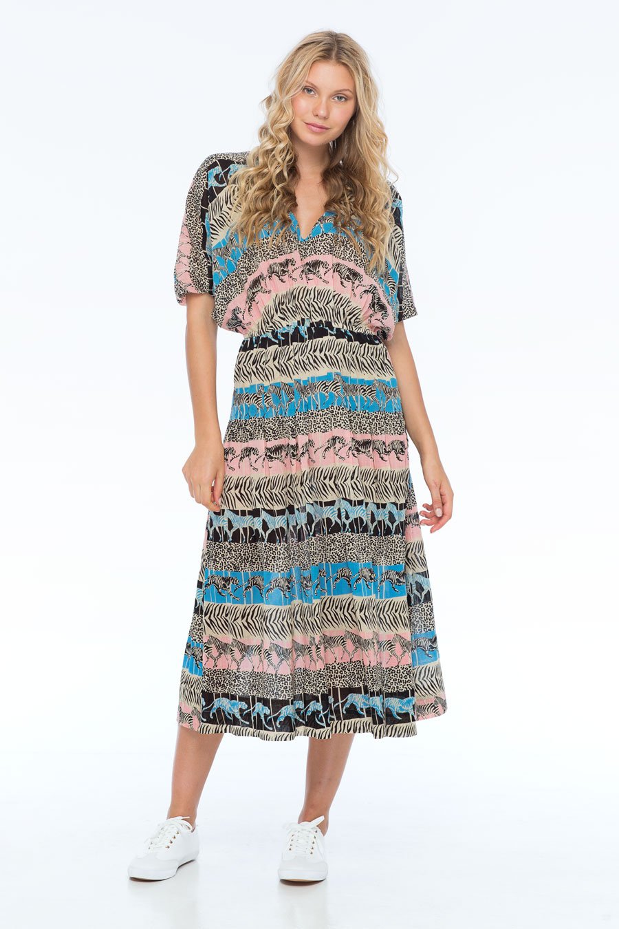 NINA CARCIA MIDI DRESS
