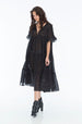 LUCCIANA DRESS RANDOM DOT NOIR