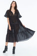 LUCCIANA DRESS RANDOM DOT NOIR