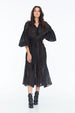ROSIE ON FIRE DRESS RANDOM DOT NOIR