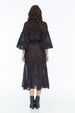 ROSIE ON FIRE DRESS RANDOM DOT NOIR