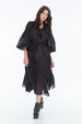 ROSIE ON FIRE DRESS RANDOM DOT NOIR