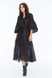 ROSIE ON FIRE DRESS RANDOM DOT NOIR