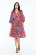 JENNA HIPP DRESS CATS CHERRY
