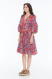 JENNA HIPP DRESS CATS CHERRY