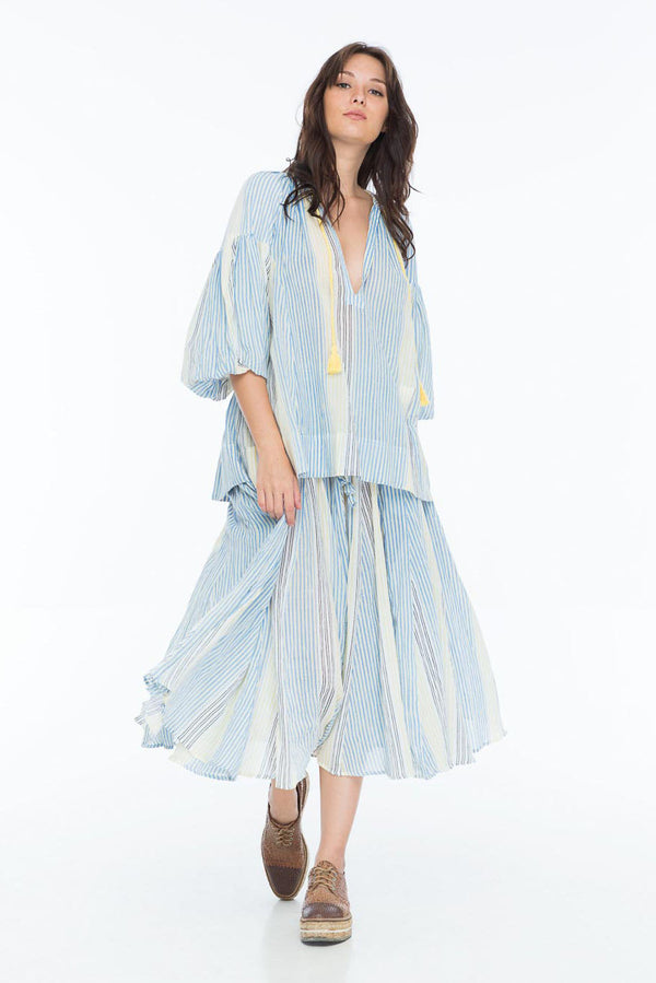 DOREEN SKIRT VOGUE STRIPE BUTTER
