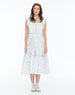 LISETTE DRESS BOHO FEATHER WHITE