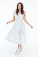 LISETTE DRESS BOHO FEATHER WHITE