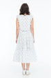 LISETTE DRESS BOHO FEATHER WHITE