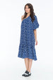 ELOISE DRESS POLKA INDIGO