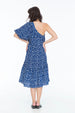 ELOISE DRESS POLKA INDIGO
