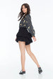 GABRIELLE SHORT SWISS DOT NOIR