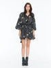 REBECCA DAY DRESS LEOPARD DIAMOND NOIR