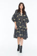 JENNA HIPP DRESS LEOPARD DIAMOND NOIR