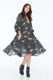 JENNA HIPP DRESS LEOPARD DIAMOND NOIR
