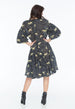 JENNA HIPP DRESS LEOPARD DIAMOND NOIR