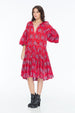 JENNA HIPP DRESS LITTLE PAISLEY RED