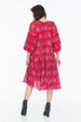 JENNA HIPP DRESS LITTLE PAISLEY RED