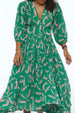 ABELLE DRESS FOX EMERALD