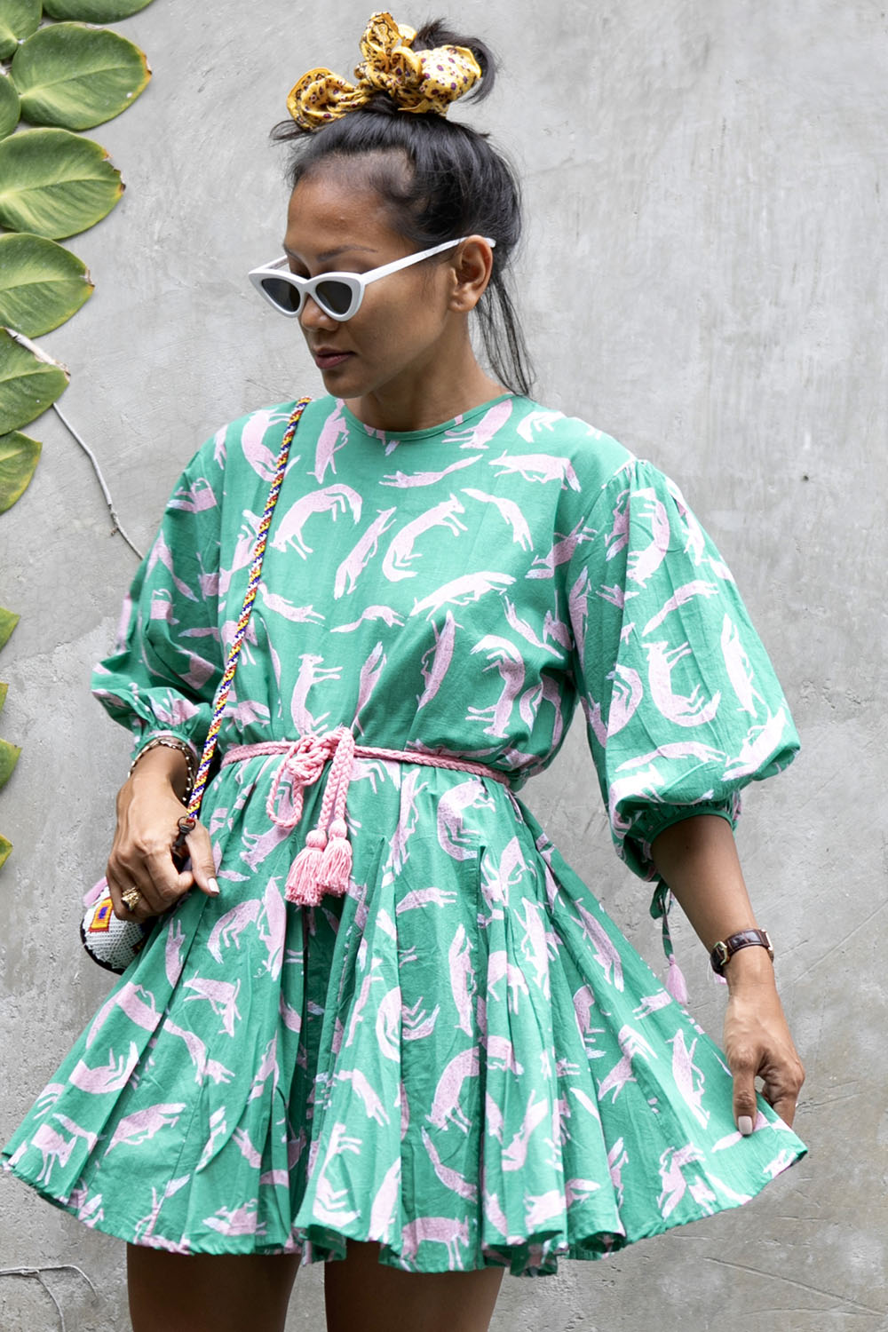 ESTELLE DRESS FOX EMERALD