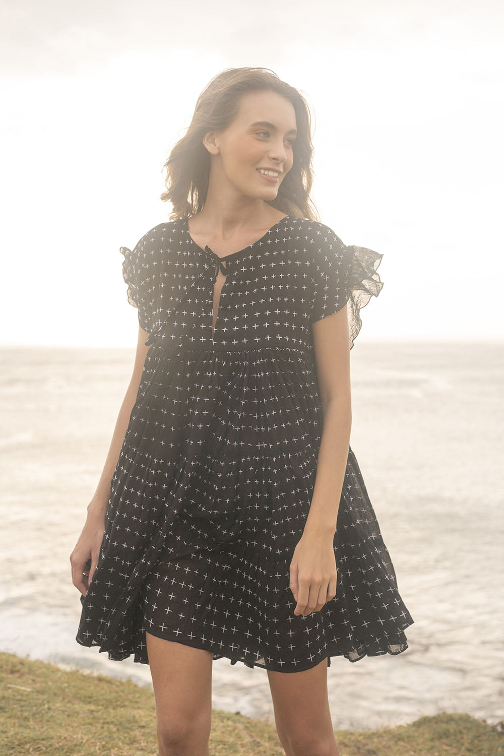 PIXIE BOO DRESS CROSS NOIR