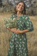 TWIGGY JANE MAXI DRESS ZEBRA GREEN