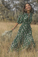 TWIGGY JANE MAXI DRESS ZEBRA GREEN